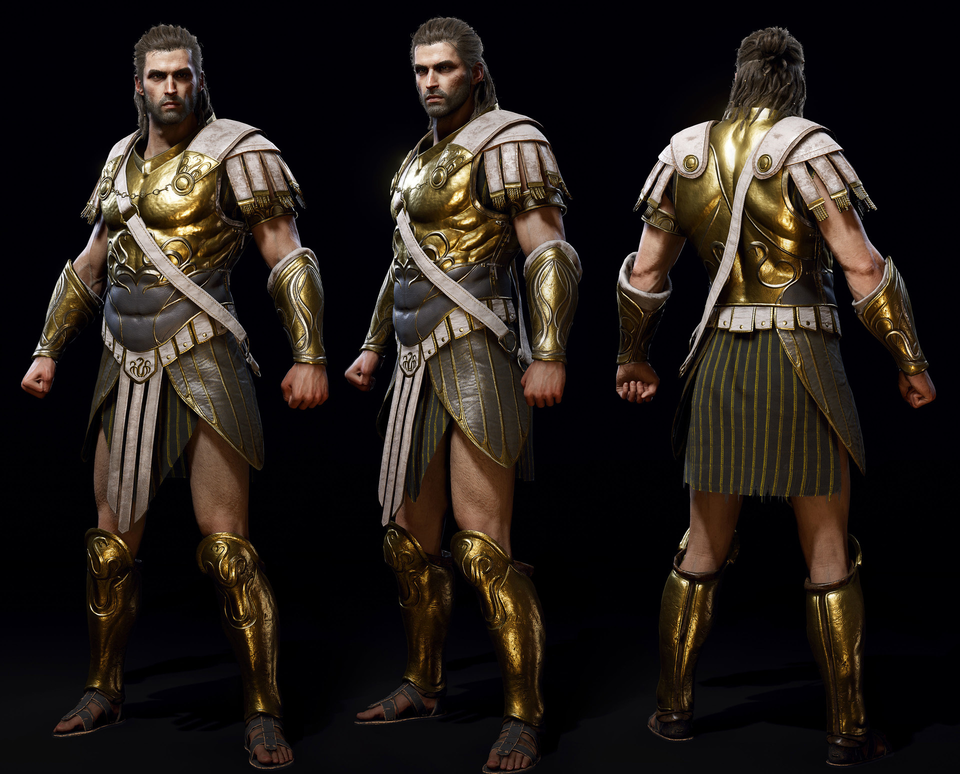 NEED HELP* Does anybody who has played assassins creed odyssey and know  what the armor to the right is called? : r/assassinscreed